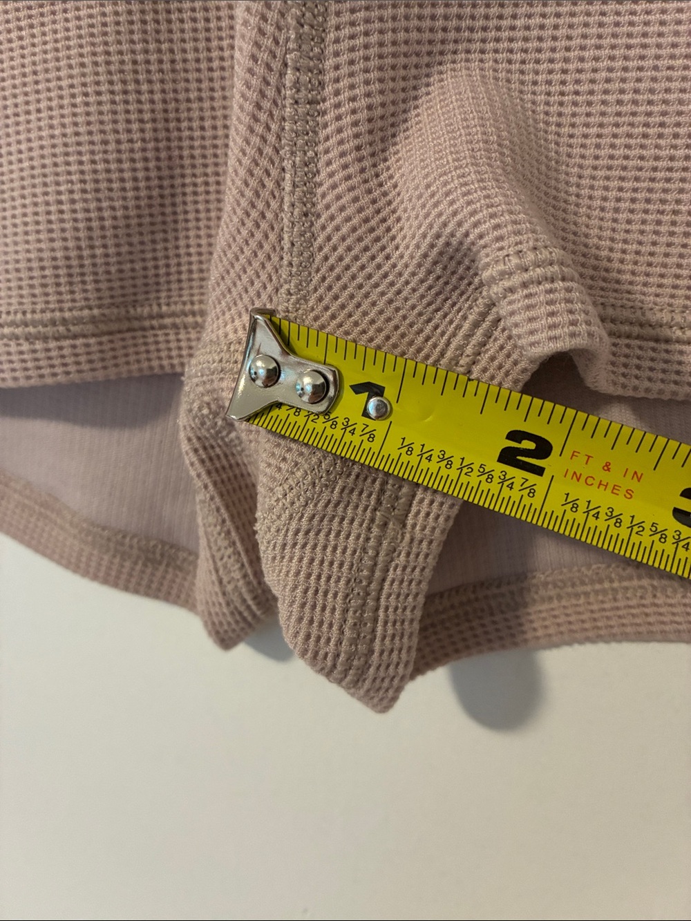 Alo Yoga Microwaffle Pleasant Boyshort Light Pink - Picture 6 of 9